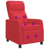 vidaXL Recliner Zwart Kunstleer