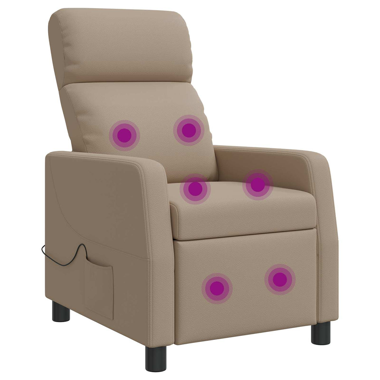 vidaXL Recliner Zwart Kunstleer