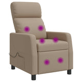 vidaXL Recliner Zwart Kunstleer