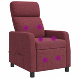 vidaXL Recliner Light Grey Fabric