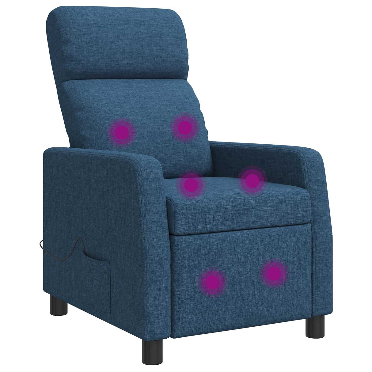 vidaXL Recliner Light Grey Fabric