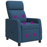 vidaXL Recliner Light Grey Fabric