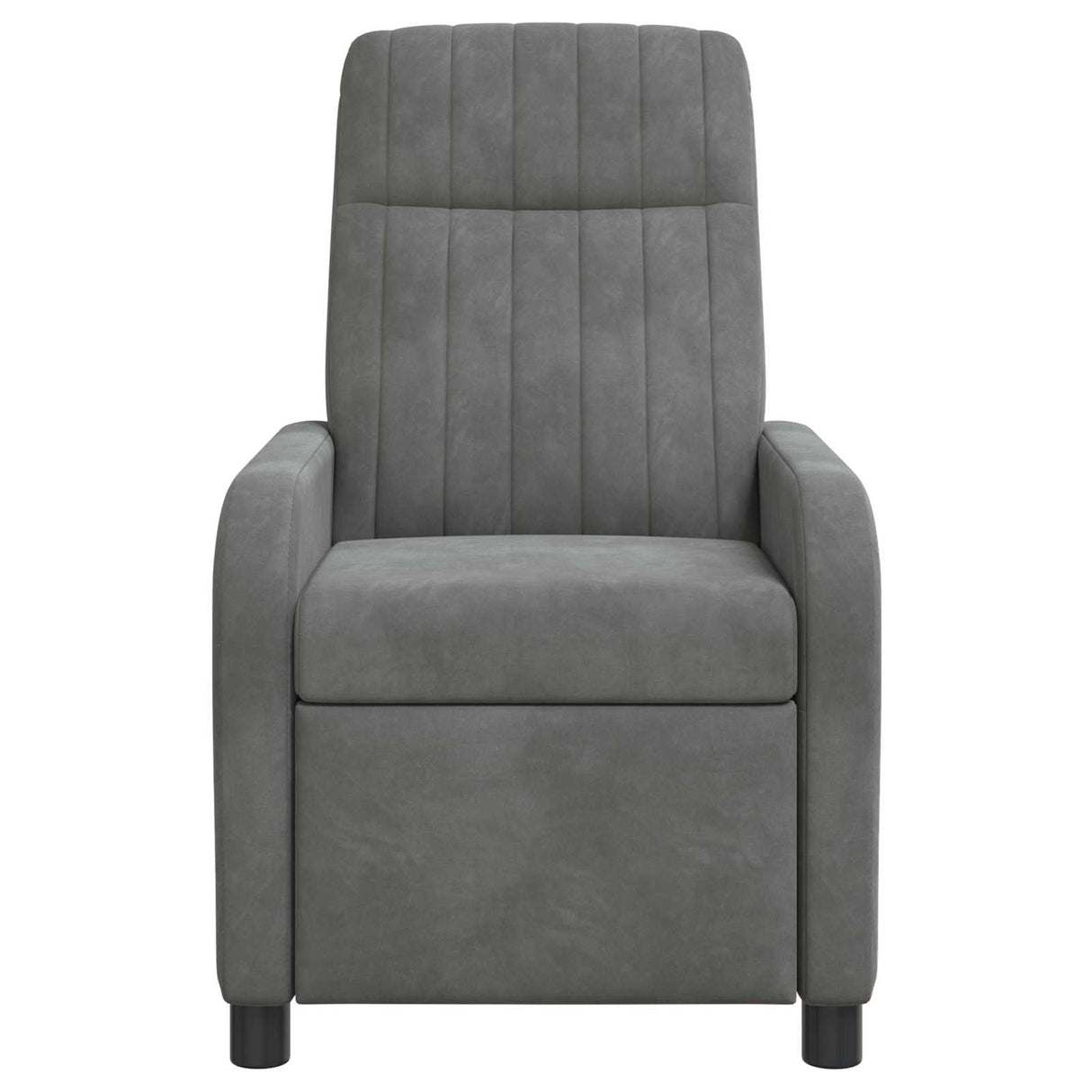 vidaXL Recliner Lichtgrijs fluweel
