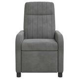 vidaXL Recliner Lichtgrijs fluweel