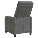 vidaXL Recliner Lichtgrijs fluweel