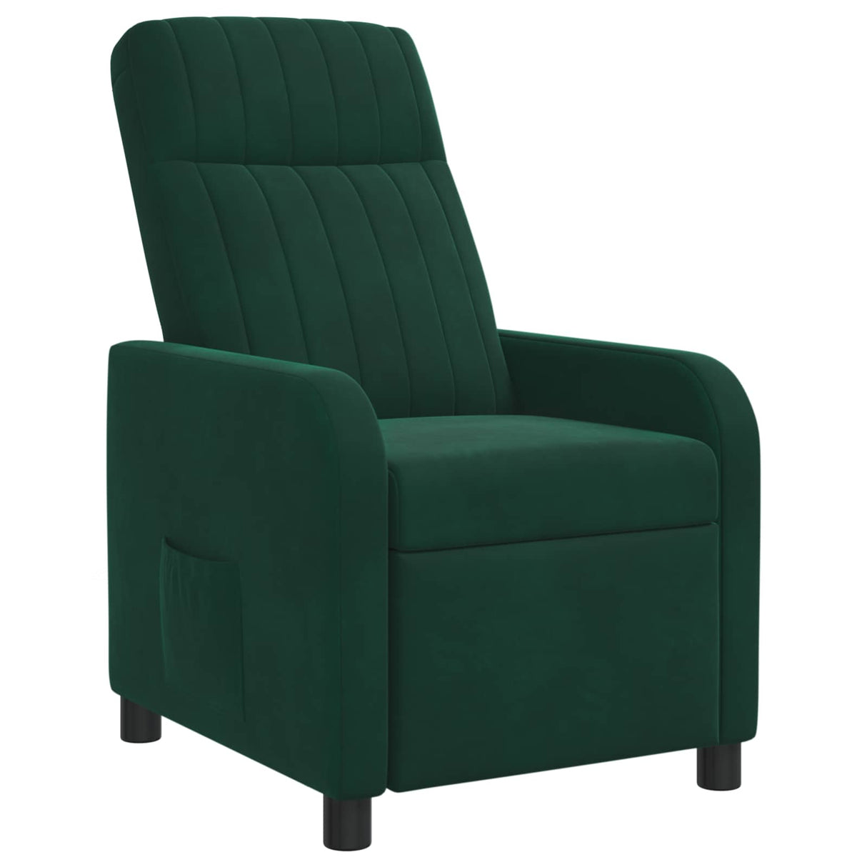 vidaXL Recliner Lichtgrijs fluweel