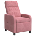 vidaXL Recliner Lichtgrijs fluweel