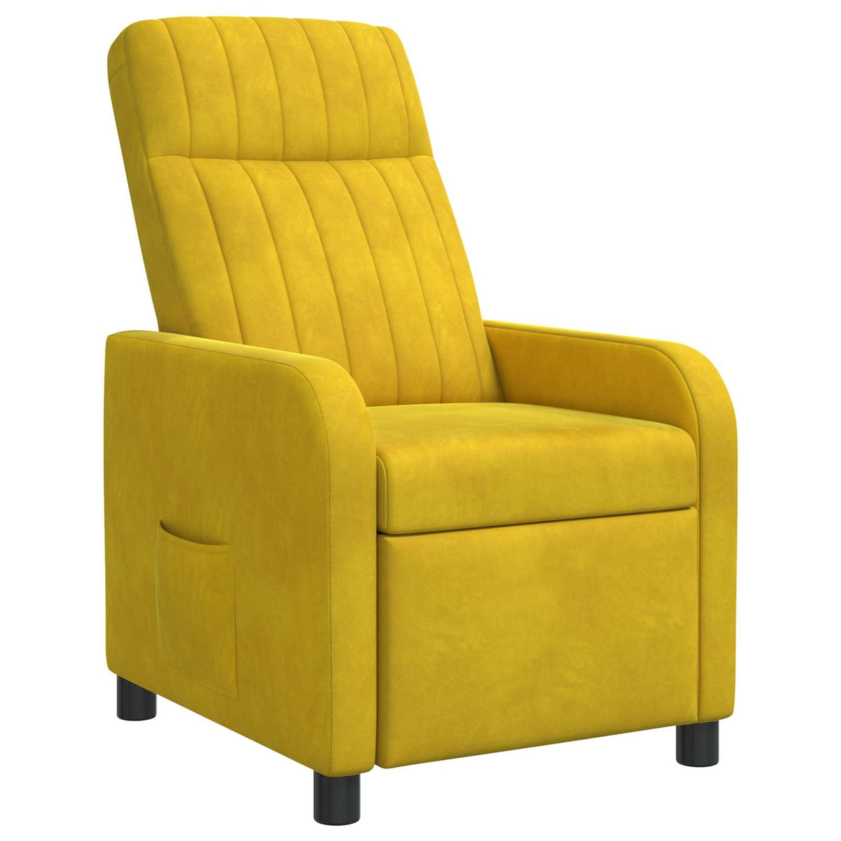 vidaXL Recliner Lichtgrijs fluweel