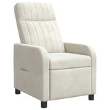 vidaXL Recliner Lichtgrijs fluweel