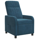 vidaXL Recliner Lichtgrijs fluweel