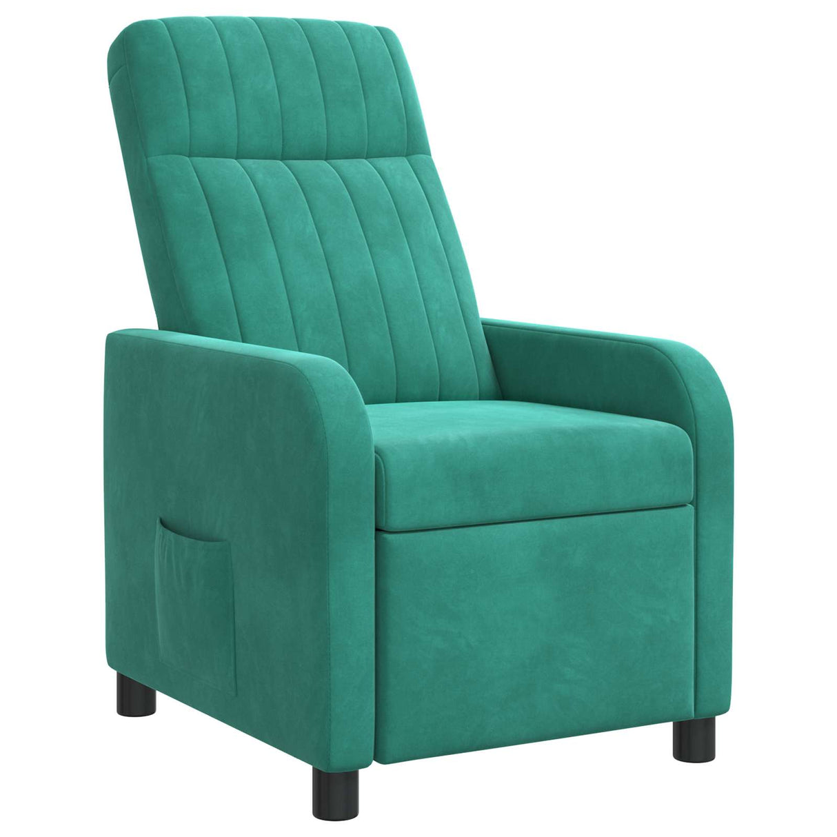 vidaXL Recliner Lichtgrijs fluweel
