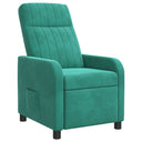 vidaXL Recliner Lichtgrijs fluweel