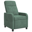 vidaXL Recliner Lichtgrijs fluweel