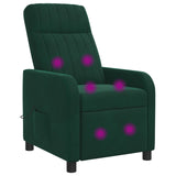 vidaXL Recliner Lichtgrijs fluweel