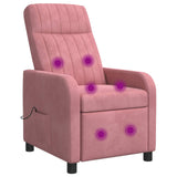 vidaXL Recliner Lichtgrijs fluweel