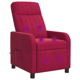 vidaXL Recliner Lichtgrijs fluweel