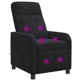 vidaXL Recliner Lichtgrijs fluweel