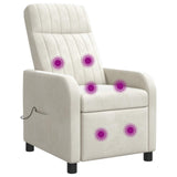 vidaXL Recliner Lichtgrijs fluweel