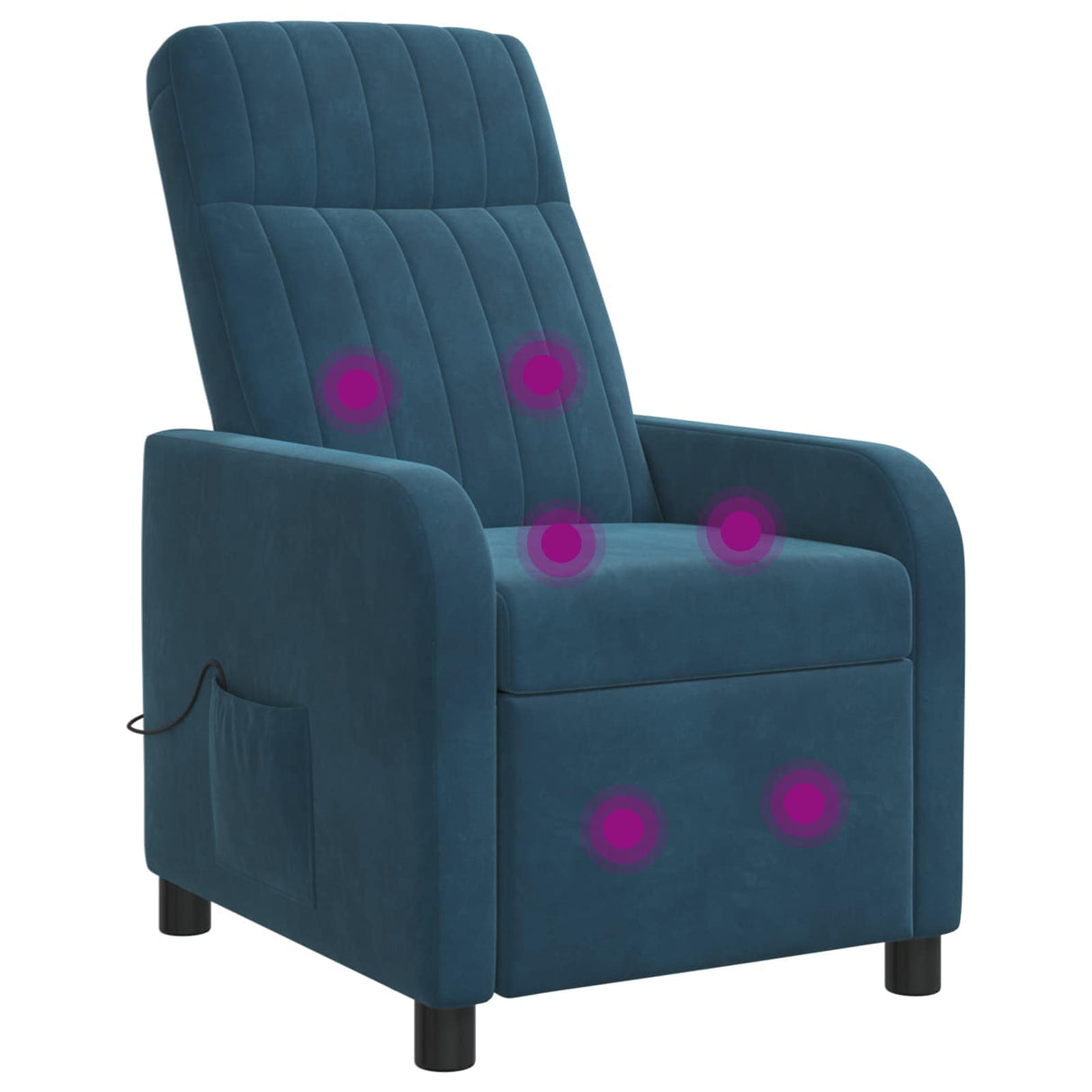 vidaXL Recliner Lichtgrijs fluweel