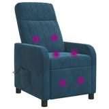 vidaXL Recliner Lichtgrijs fluweel