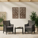 vidaXL Lounge Set with Cushions 3 pcs White PP