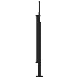 vidaXL Windscherm uittrekbaar 100x300 cm zwart
