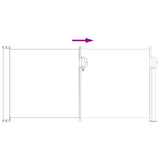 vidaXL Windscherm uittrekbaar 100x300 cm zwart