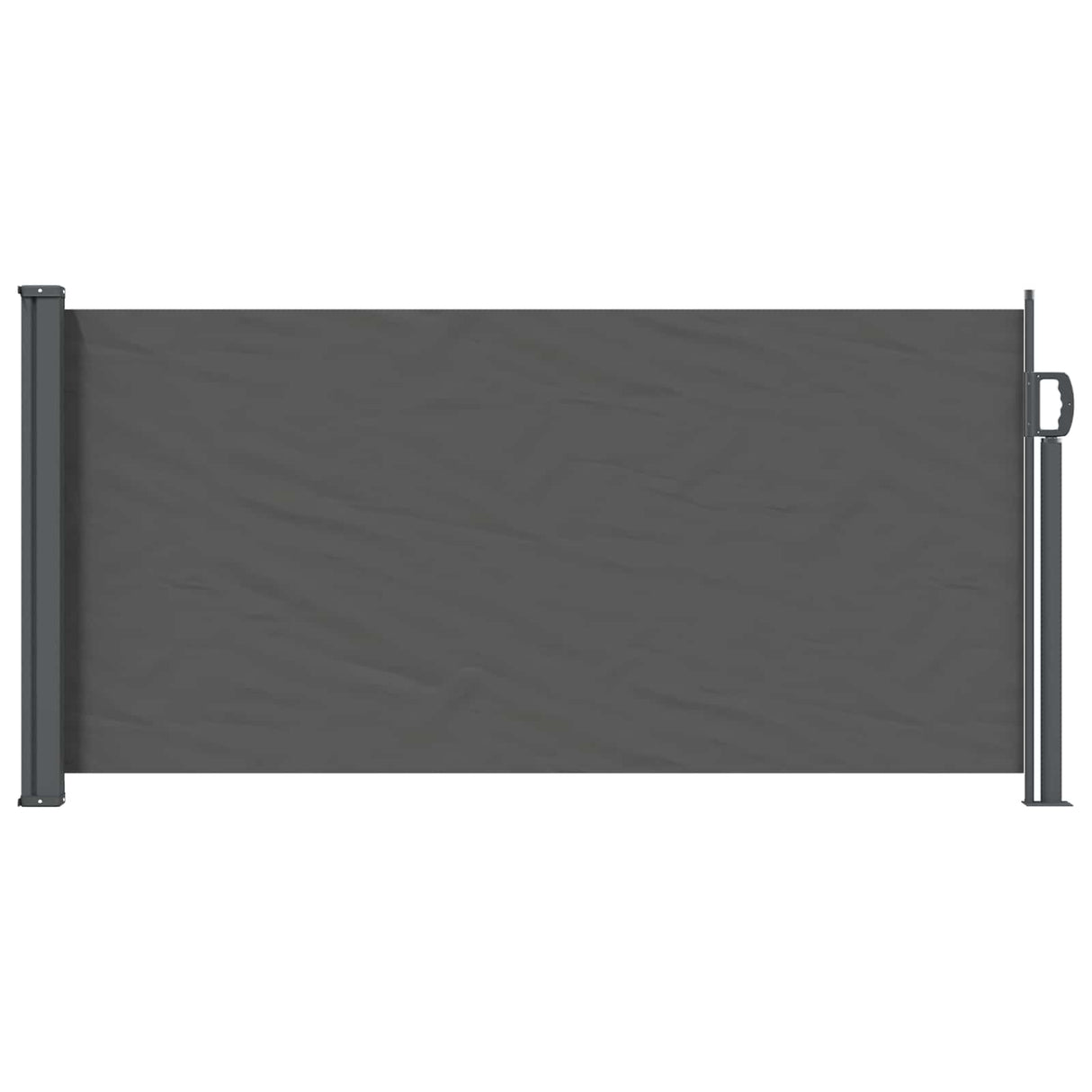 vidaXL Retractable Side Awning Anthracite 300 x 100 cm Polyester
