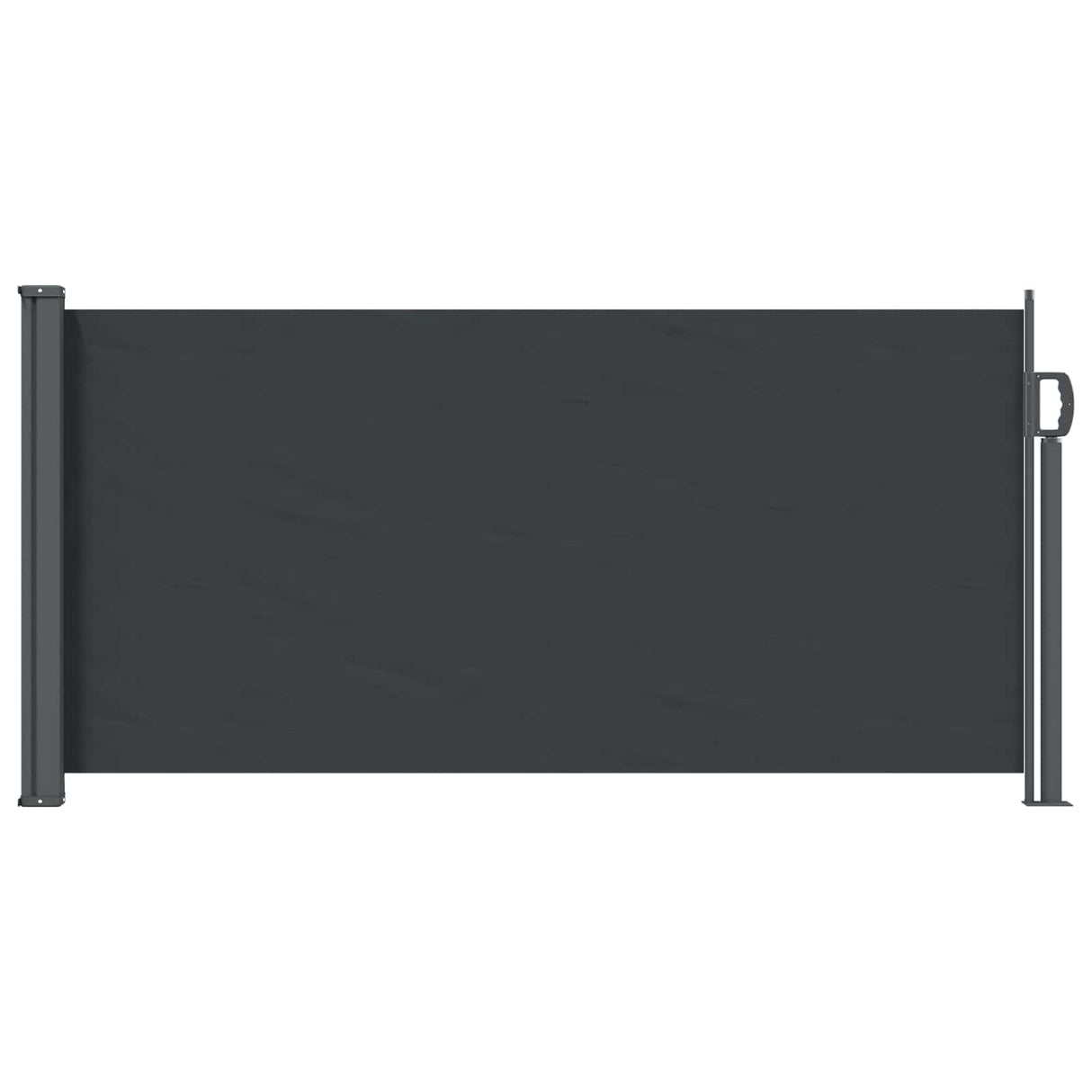 vidaXL Retractable Side Awning Anthracite 300 x 100 cm Polyester
