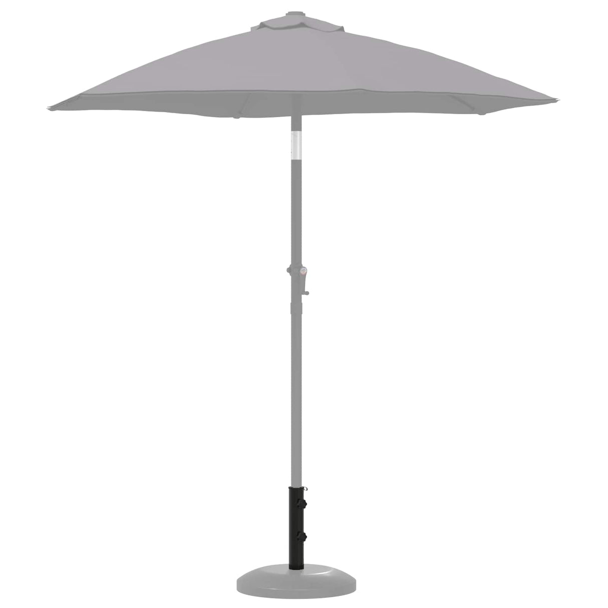 vidaXL Parasol Basisbuis 0.63 kg Natuurlijk RVS Roestvrij staal