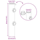 vidaXL Parasol Basisbuis 0.63 kg Natuurlijk RVS Roestvrij staal