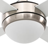 vidaXL Plafondventilator met lamp 82 cm lichtbruin