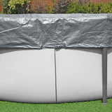Bestway Zwembadafdekking Ø3,05 m Rond Polyester Grijs