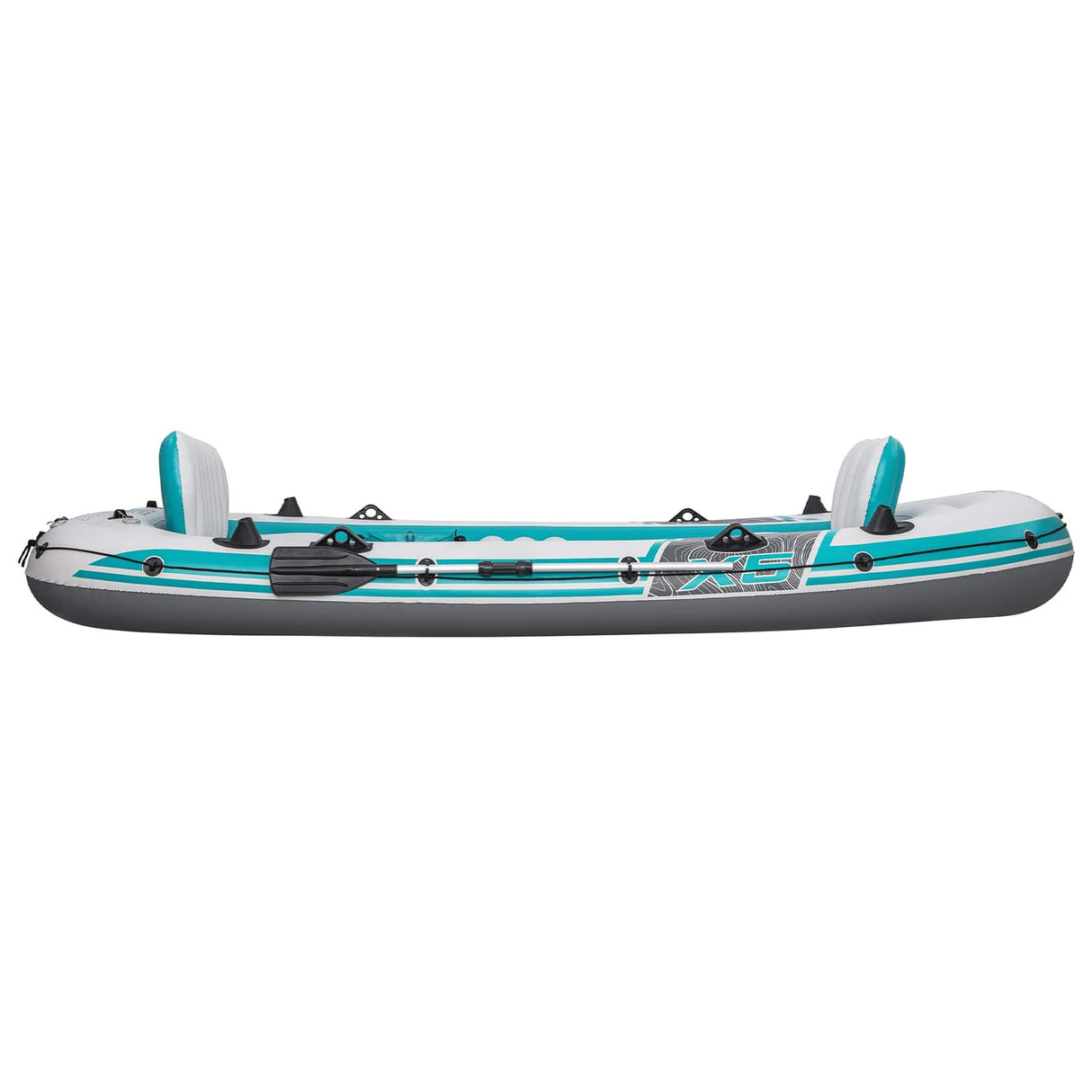 Bestway Opblaasbare boot Grijs en wit 3,15 x 1,65 m PVC