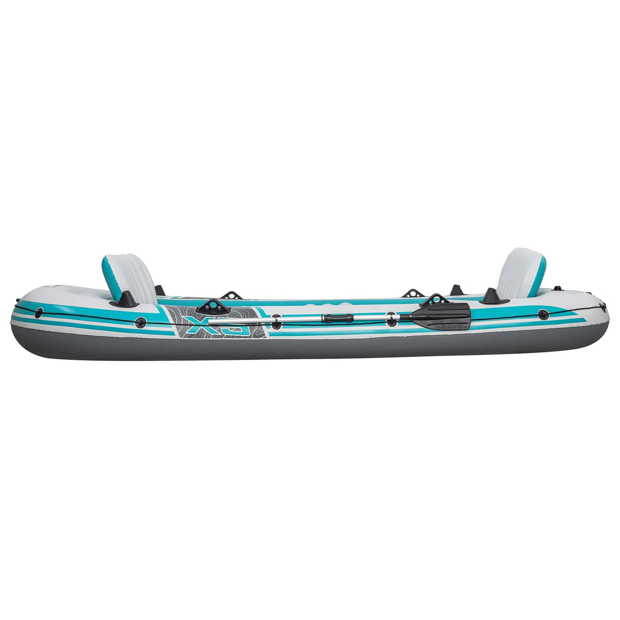 Bestway Opblaasbare boot Grijs en wit 3,15 x 1,65 m PVC