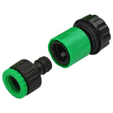 vidaXL Tuinslang 5-laags Groen en Geel 1 / 2'' 10 m PVC