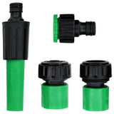 vidaXL Tuinslang 5-laags Groen en Geel 1 / 2'' 10 m PVC