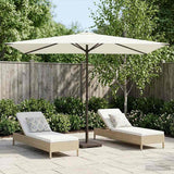 vidaXL Tuinparasol 200 x 300 cm Polyester Rechthoekig Crèmekleurig
