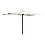vidaXL Tuinparasol 200 x 300 cm Polyester Rechthoekig Crèmekleurig