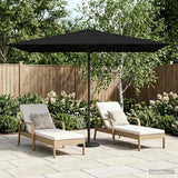 vidaXL Tuinparasol 200 x 300 cm Polyester Rechthoekig Crèmekleurig