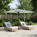 vidaXL Tuinparasol 200 x 300 cm Polyester Rechthoekig Crèmekleurig