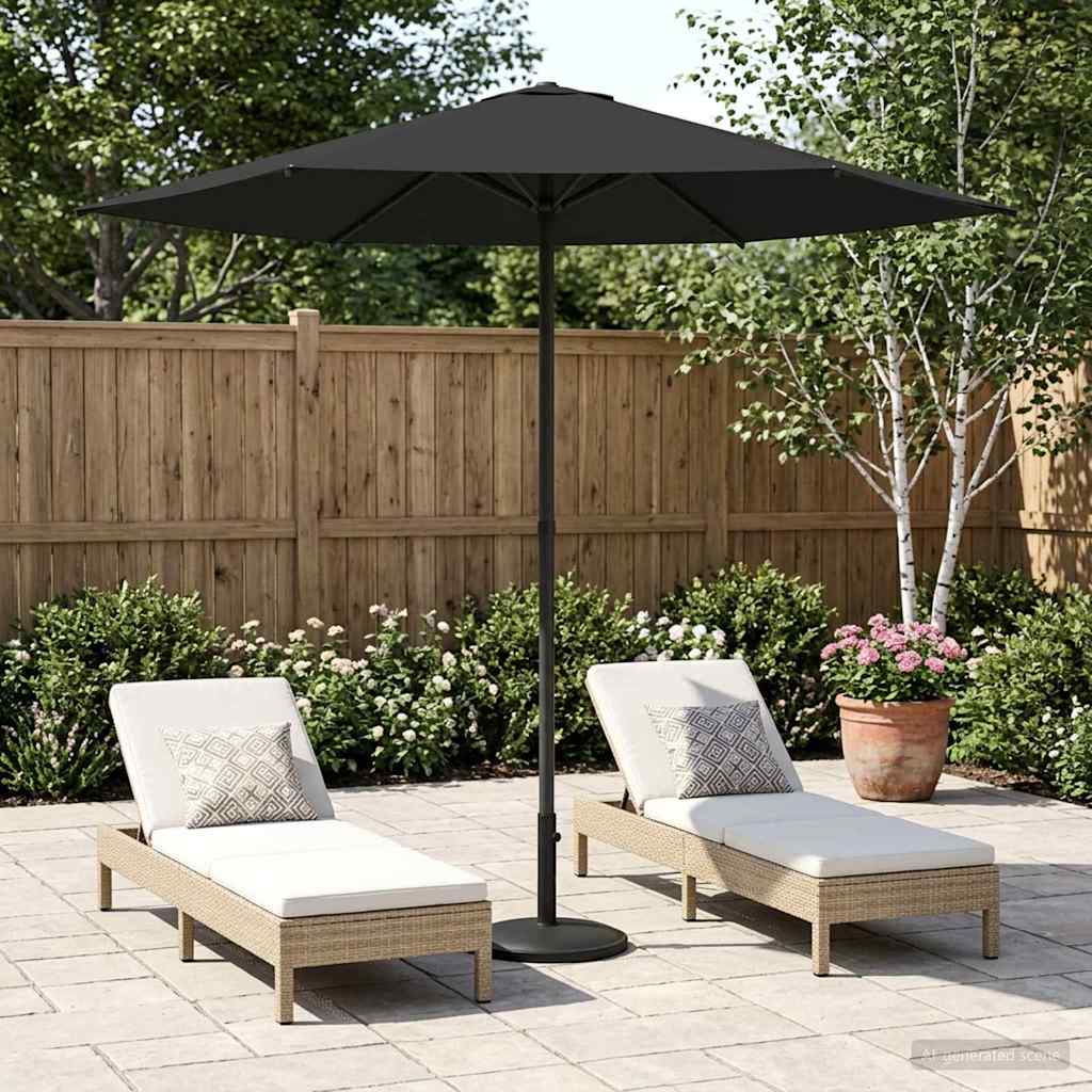 vidaXL Tuinparasol 200 x 300 cm Polyester Rechthoekig Crèmekleurig