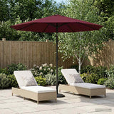 vidaXL Tuinparasol 200 x 300 cm Polyester Rechthoekig Crèmekleurig