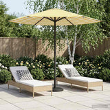 vidaXL Tuinparasol 200 x 300 cm Polyester Rechthoekig Crèmekleurig