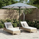 vidaXL Tuinparasol 200 x 300 cm Polyester Rechthoekig Crèmekleurig