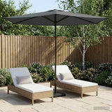 vidaXL Tuinparasol 200 x 300 cm Polyester Rechthoekig Crèmekleurig