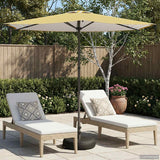 vidaXL Tuinparasol 200 x 300 cm Polyester Rechthoekig Crèmekleurig