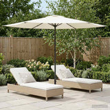 vidaXL Tuinparasol 200 x 300 cm Polyester Rechthoekig Crèmekleurig