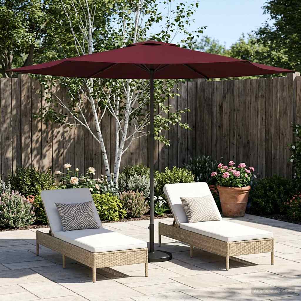vidaXL Tuinparasol 200 x 300 cm Polyester Rechthoekig Crèmekleurig