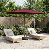 vidaXL Tuinparasol 200 x 300 cm Polyester Rechthoekig Crèmekleurig